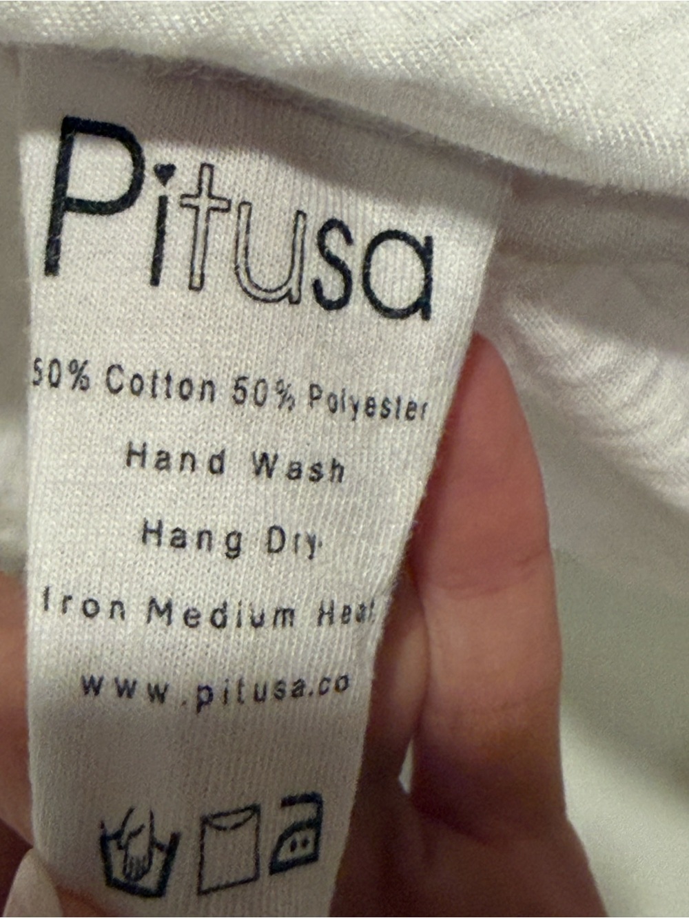 Pitusa White V-Neck Coverup with Pink Trim - Picture 5 of 6